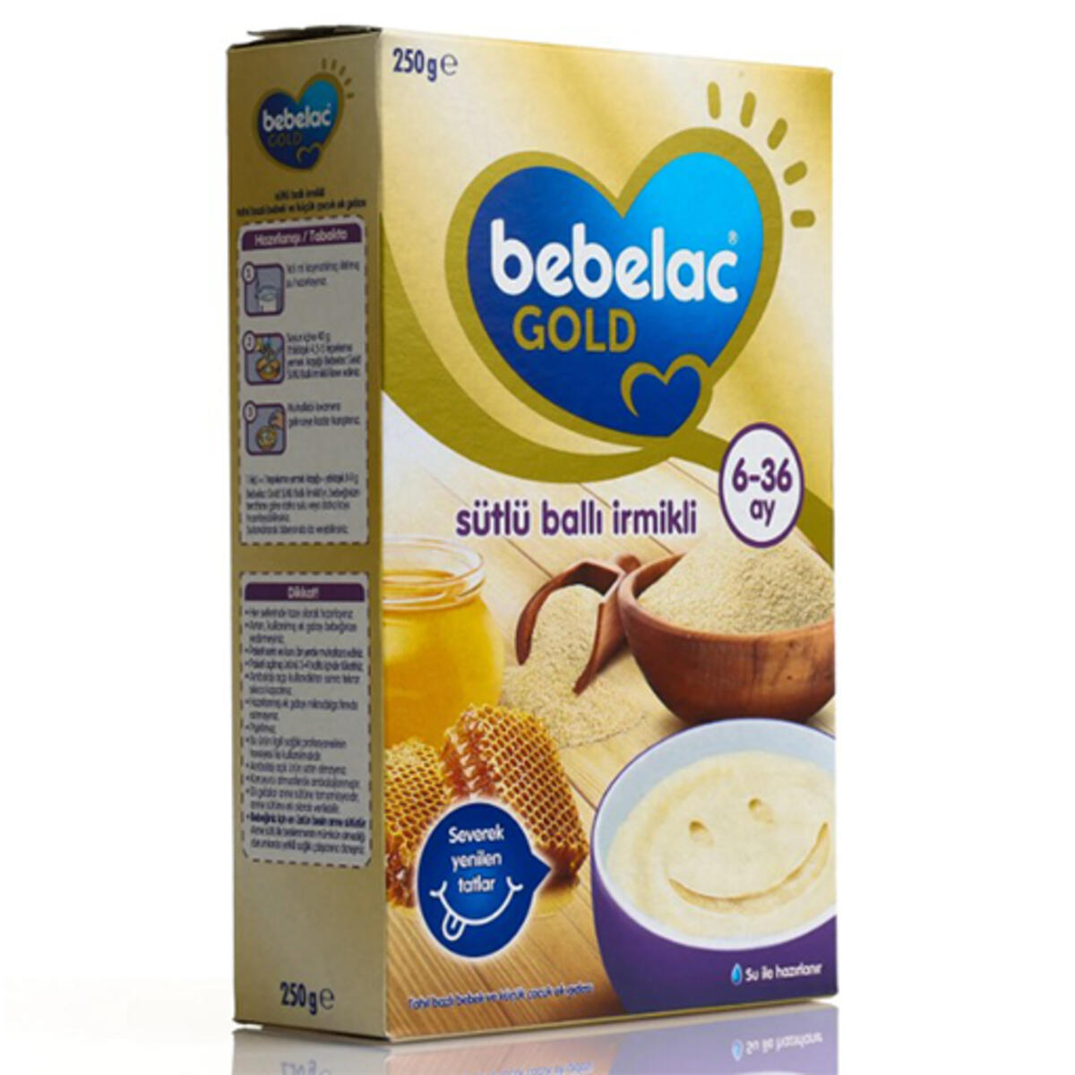 Bebelac Gold Sütlü Ballı İrmikli 250Gr