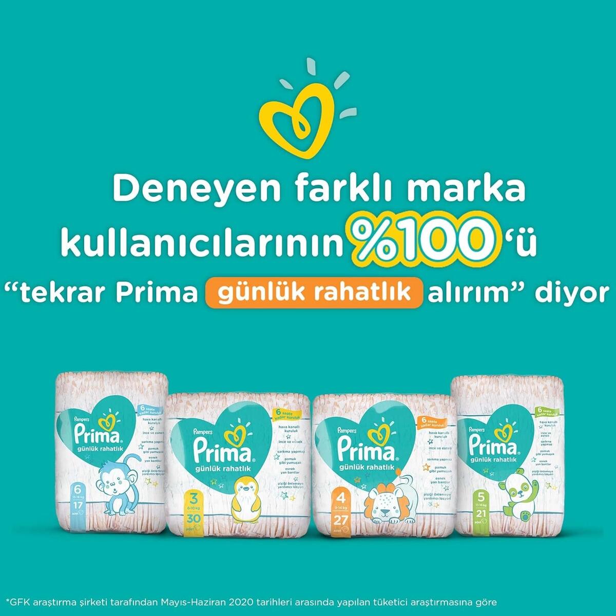 Prima Bez Günlük Rahatlık Extra Large 6 Beden 17Li