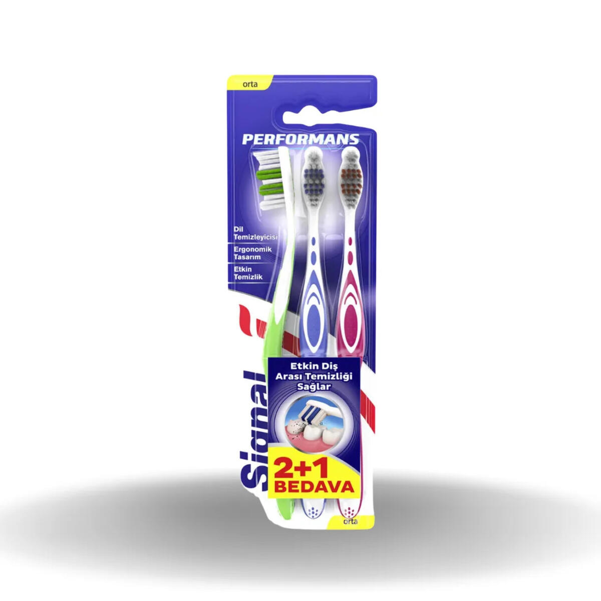 Signal Diş Fırçası Performance 2+1