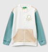 Benetton Sweatshirt Kız Bebek BNT-BG 3J70G503U-25K Beyaz