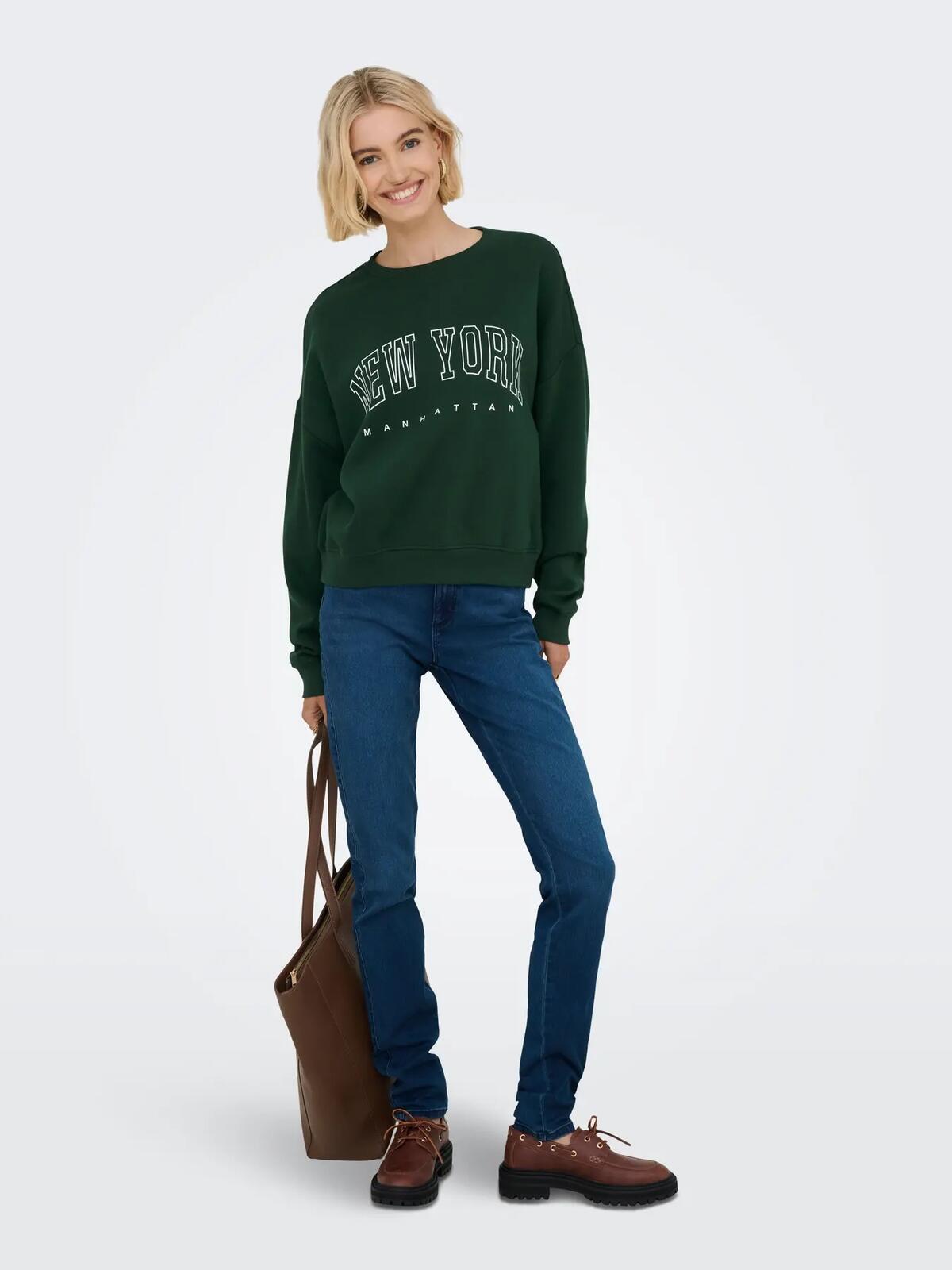 Only Sweatshirt 15254183 Yeşil