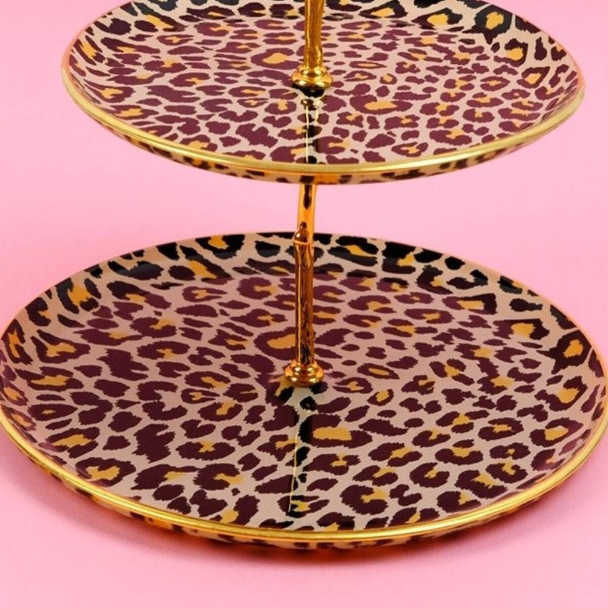 Glore Katlı Kurabiyelik Leopar Somon Glr-26004