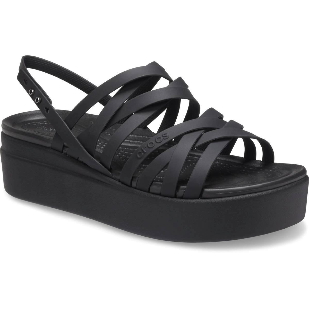 Crocs Brooklyn Strappy Lowwdg 206751_001 Black