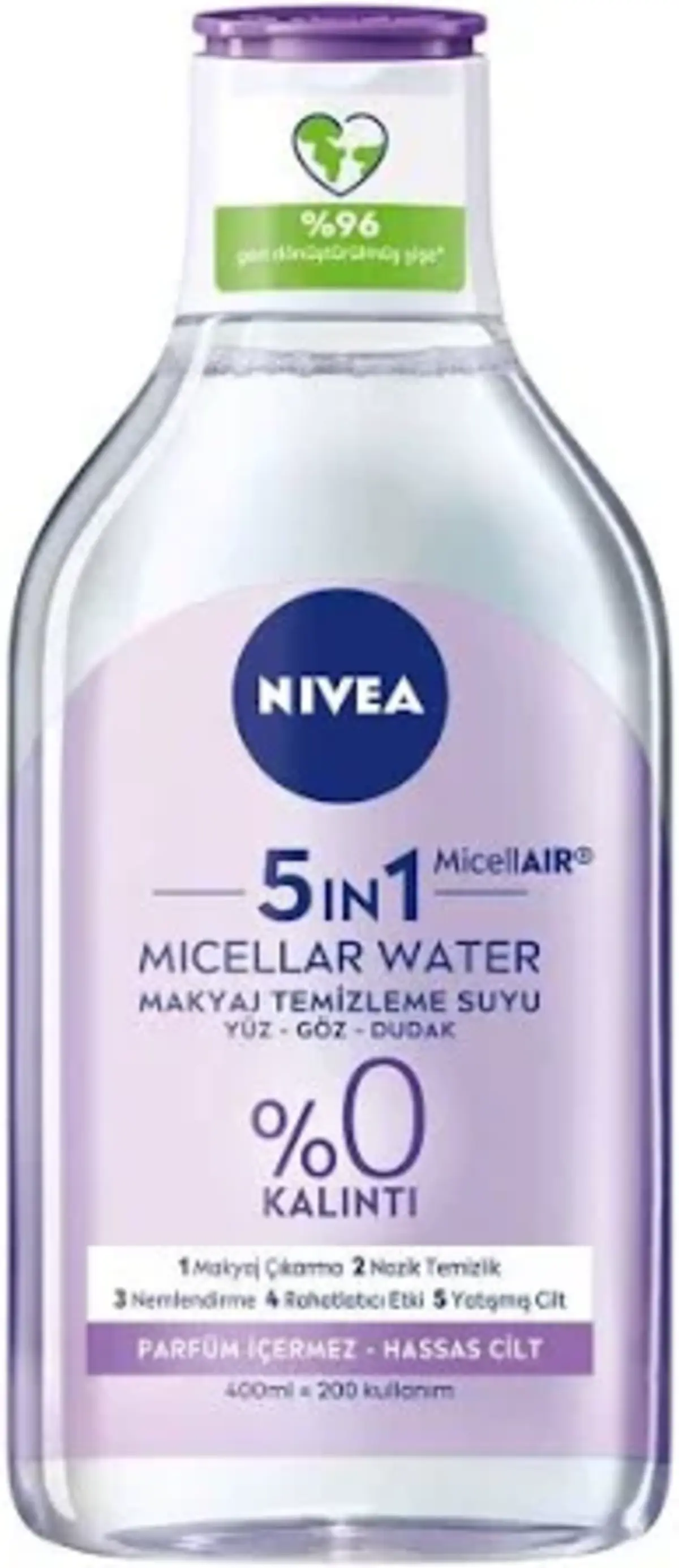 Nivea Makyaj Temizleme Suyu Micellair Hassas Cilt 400Ml