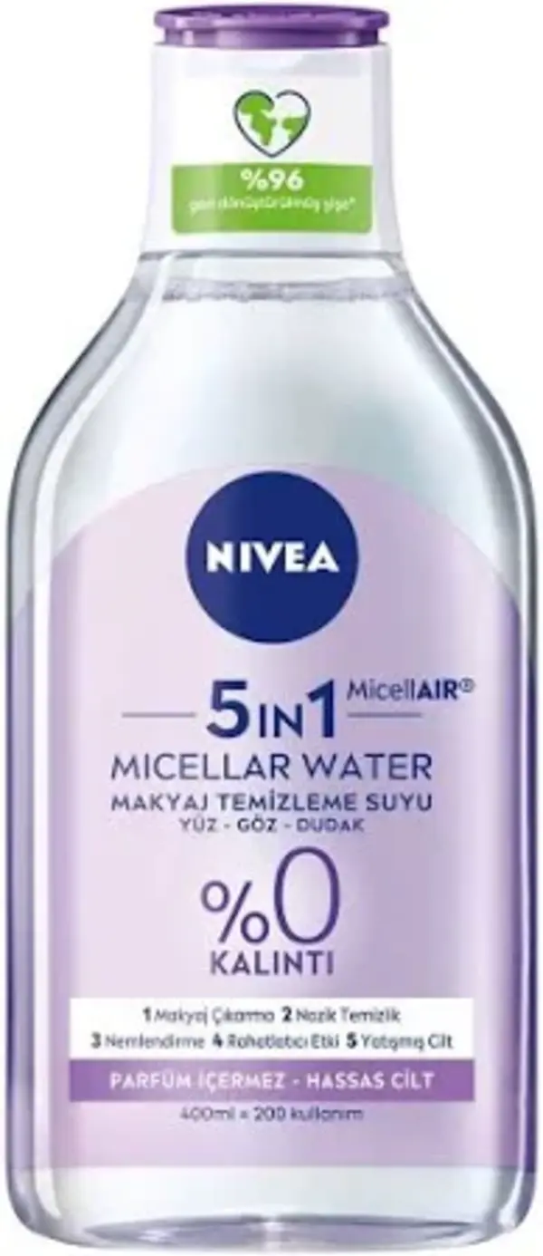 Nivea Makyaj Temizleme Suyu Micellair Hassas Cilt 400Ml