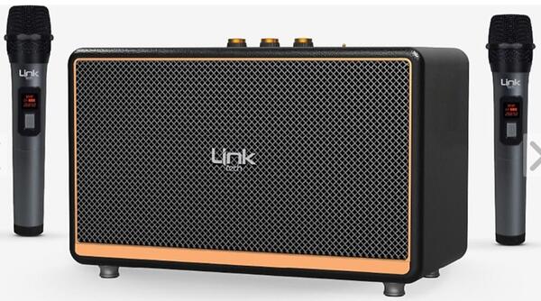 Linktech Bluetooth Hoparlör Premium Mikrofonlu M408 100W Retro