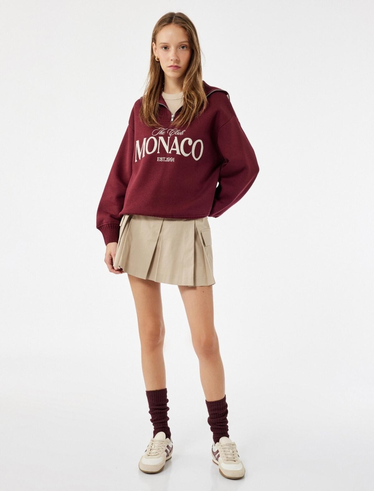 Koton Sweatshirt 6WAL10156IK Bordo