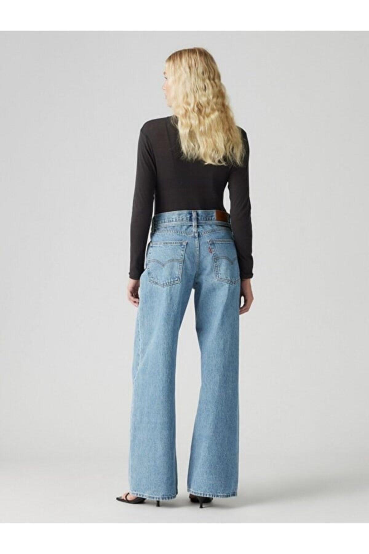 Levis Pantolon Straight 001TK-0001 Orta İndigo