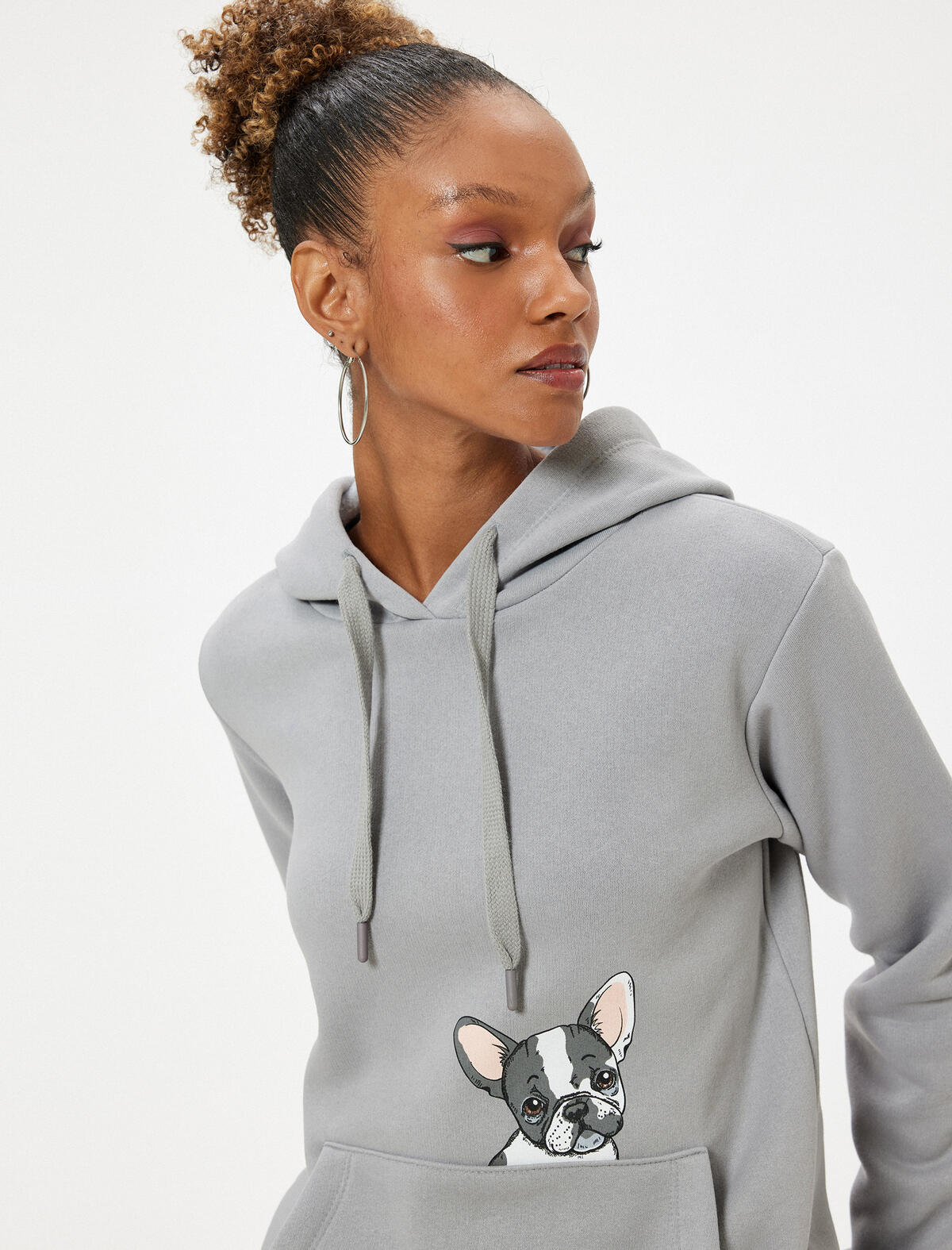 Koton Sweatshirt 5WAL10179IK Gri