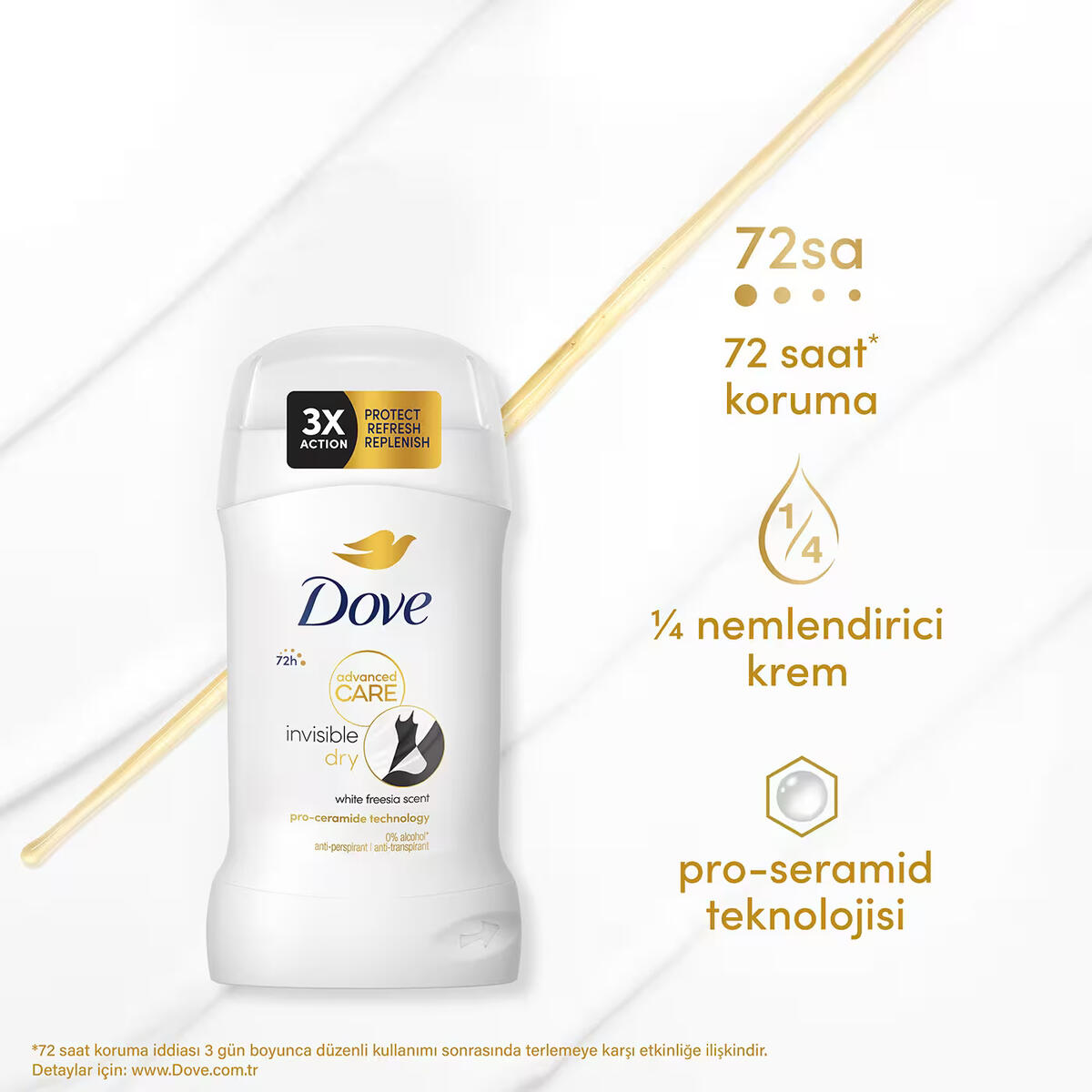 Dove Kadın Stick Deodorant İnvisible Dry 50Ml