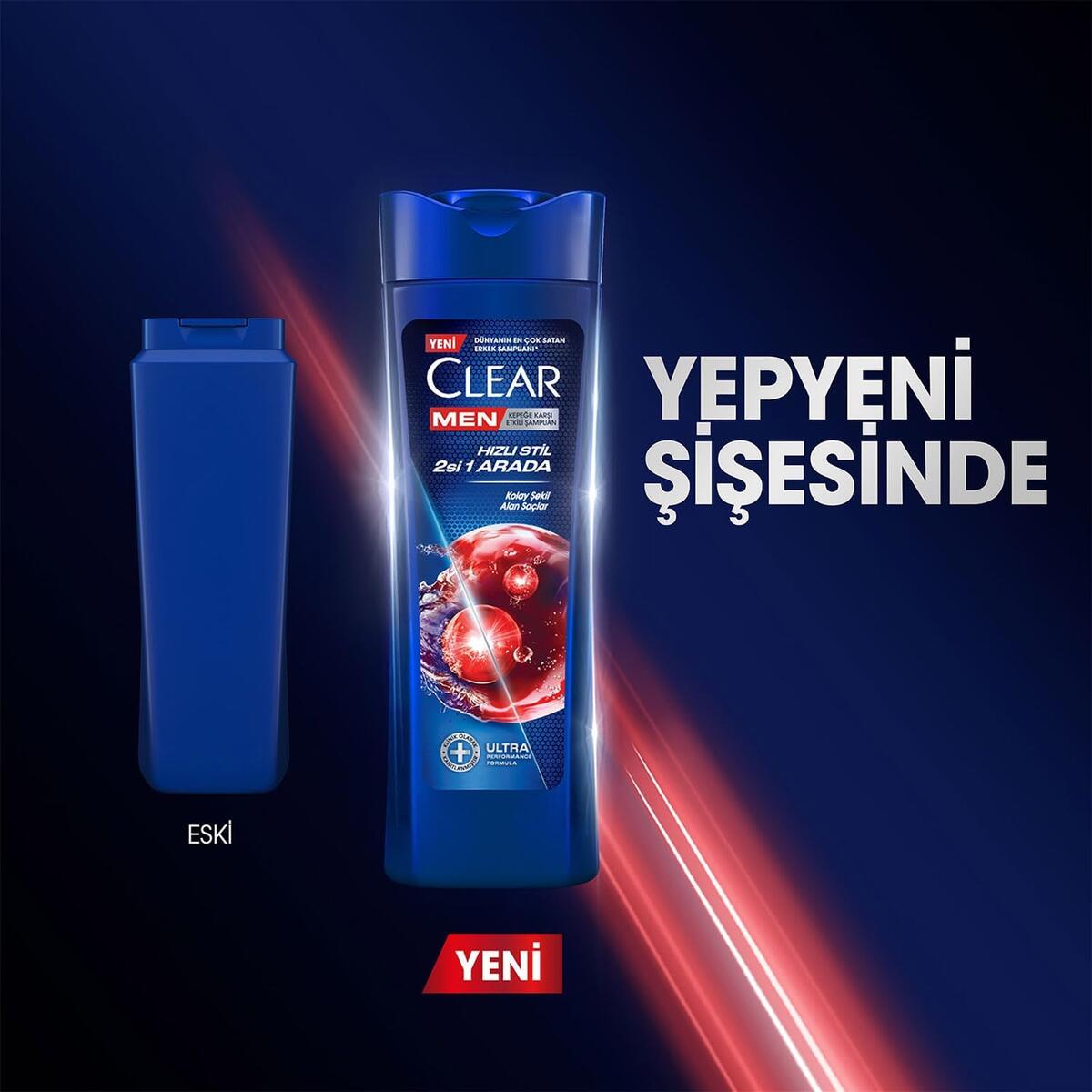 Clear Men Şampuan Hızlı Stil 2si 1 Arada 350Ml