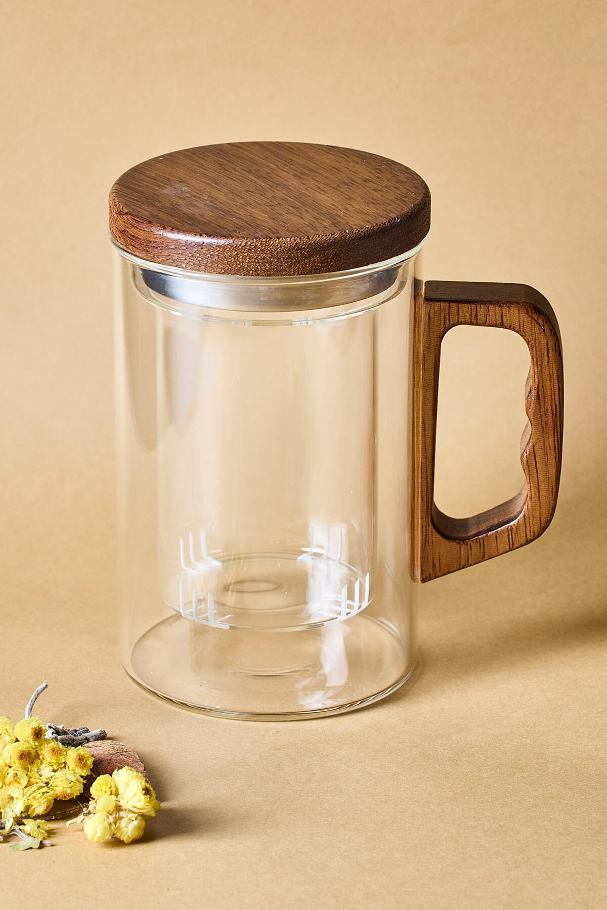 Perotti Kupa Cam Süzgeçli Herby 500Ml 17566