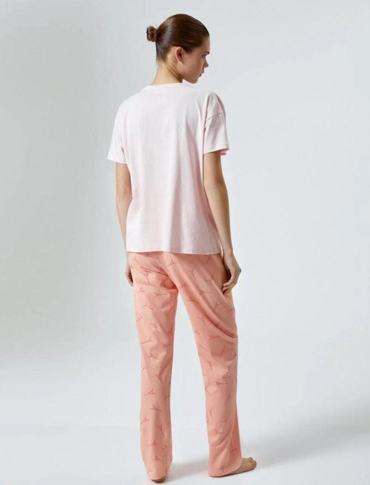 Koton Pijama Takımı 4SLK40006MK Pembe S