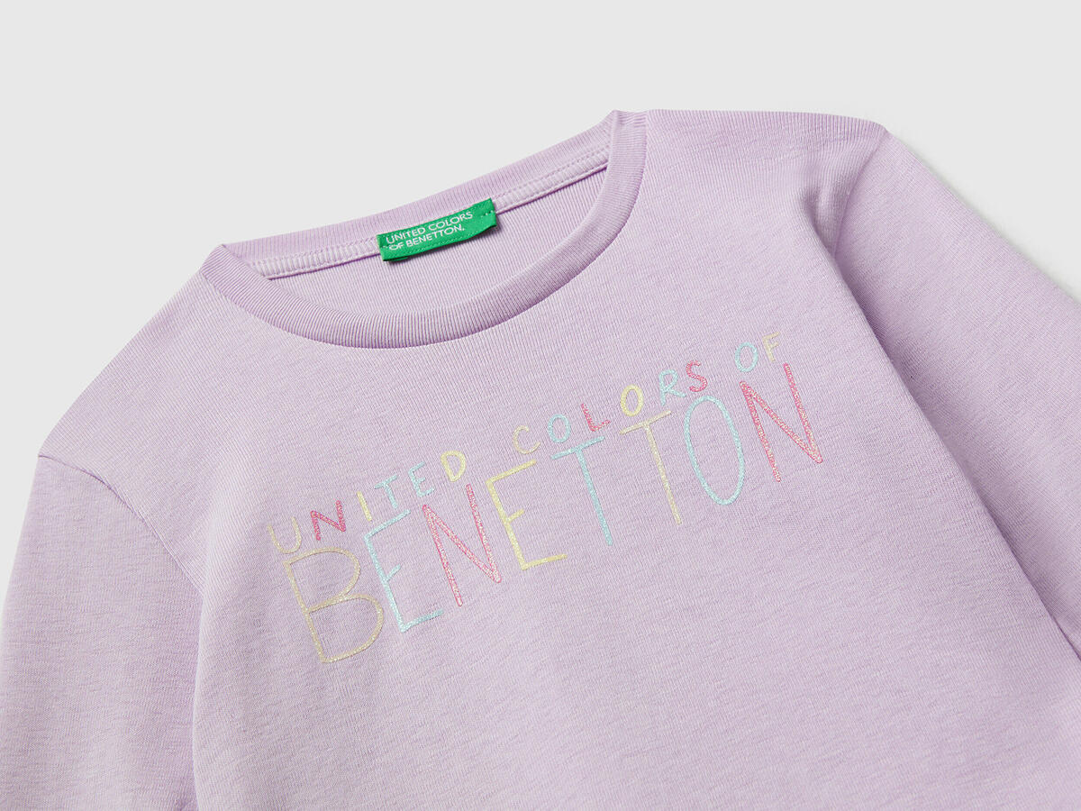 Benetton Tişört Kız Bebek BNT-BG 3I9WG10JS-25K Lila
