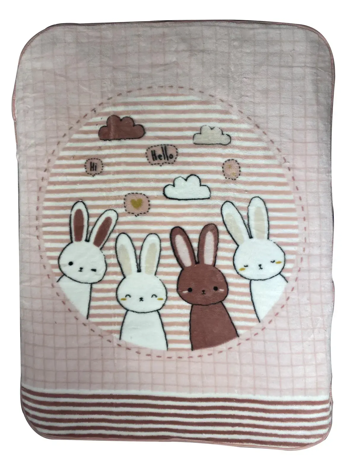 Özdilek Nt Bebek Battaniyeli Rf. Hello Rabbit Pembe