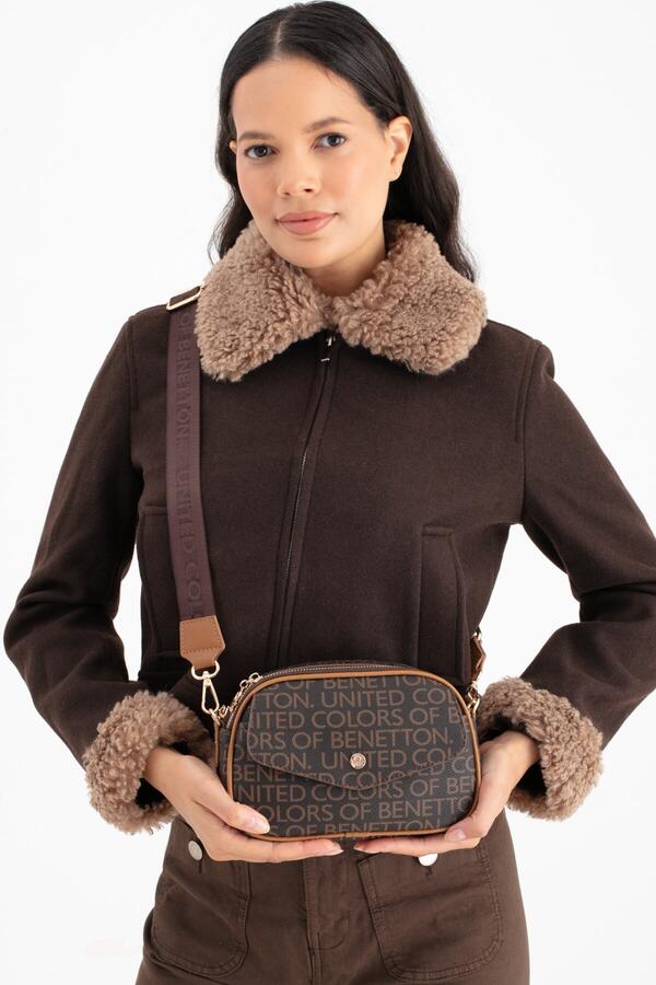 United Colors Of Benetton Kadın Kol Çantası BNT_1687 Kahve-Taba