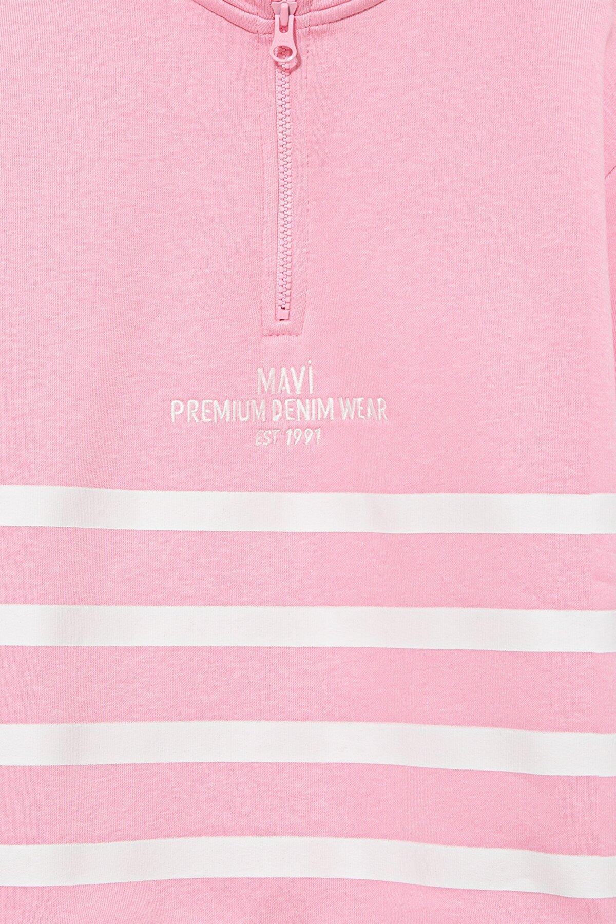 Mavi Sweatshirt Kız Çocuk M7S10065-71027 Pembe