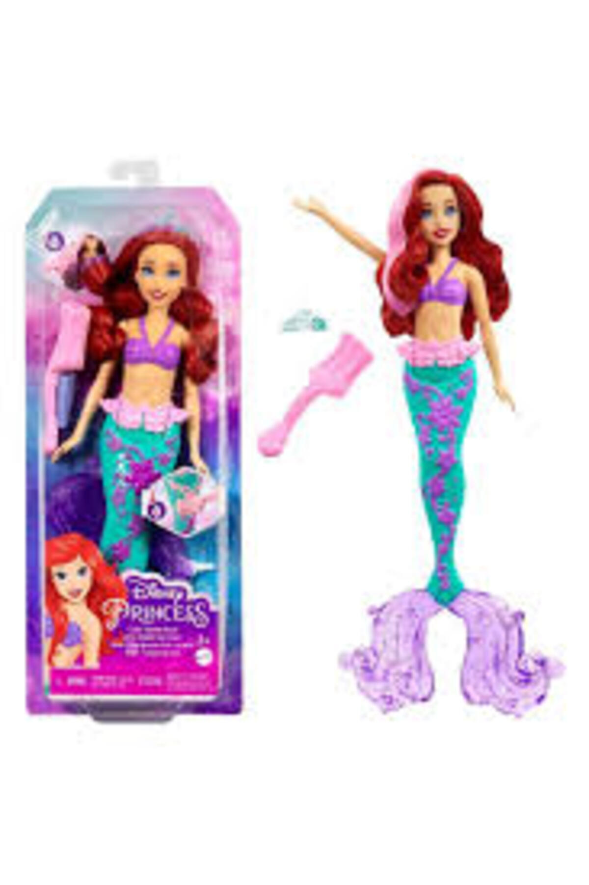 Disney Prenses Muhteşem Renk Değiştiren Saçlı Deniz Kızı Ariel MTL-HLW00