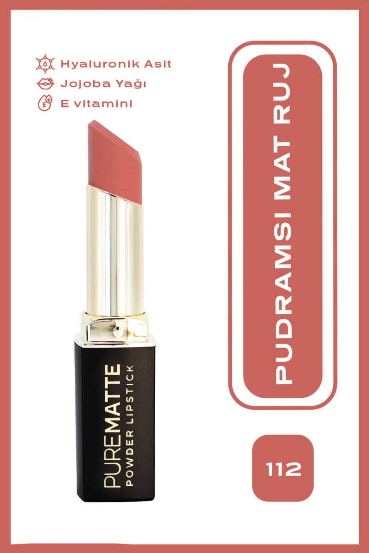 Golden Rose Lipstick Powder Pure Matte No:112