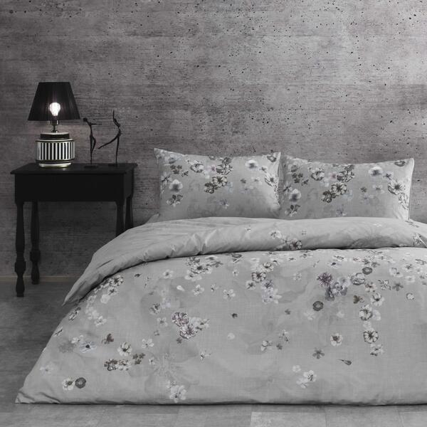 Taç Nevresim Takımı Çift Kişilik Ranforce Claıre Gri