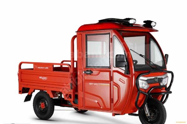 Skyjet Motosiklet Skywan Üç Tekerlekli Gri