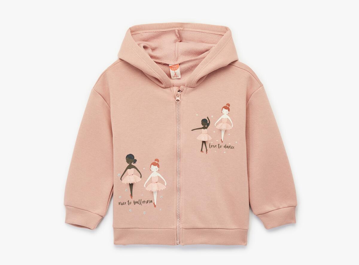 Koton Sweatshirt Kız Bebek 6WMG10007AK Pembe Koton Sweatshirt Kız Bebek 6WMG10007AK Pembe