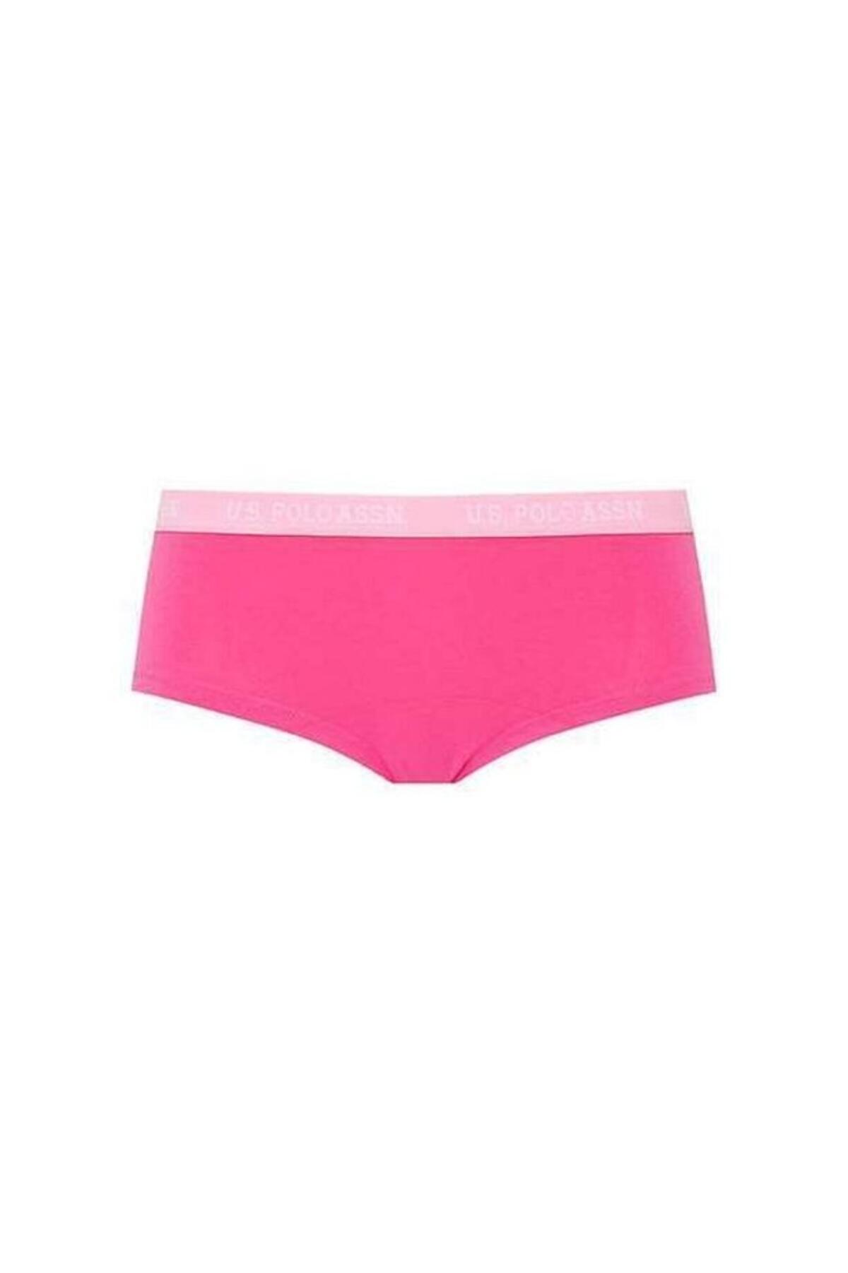 U.S Polo Assn. Kadın Şort 3Lü 66115 Lacivert-Fuşya-Beyaz