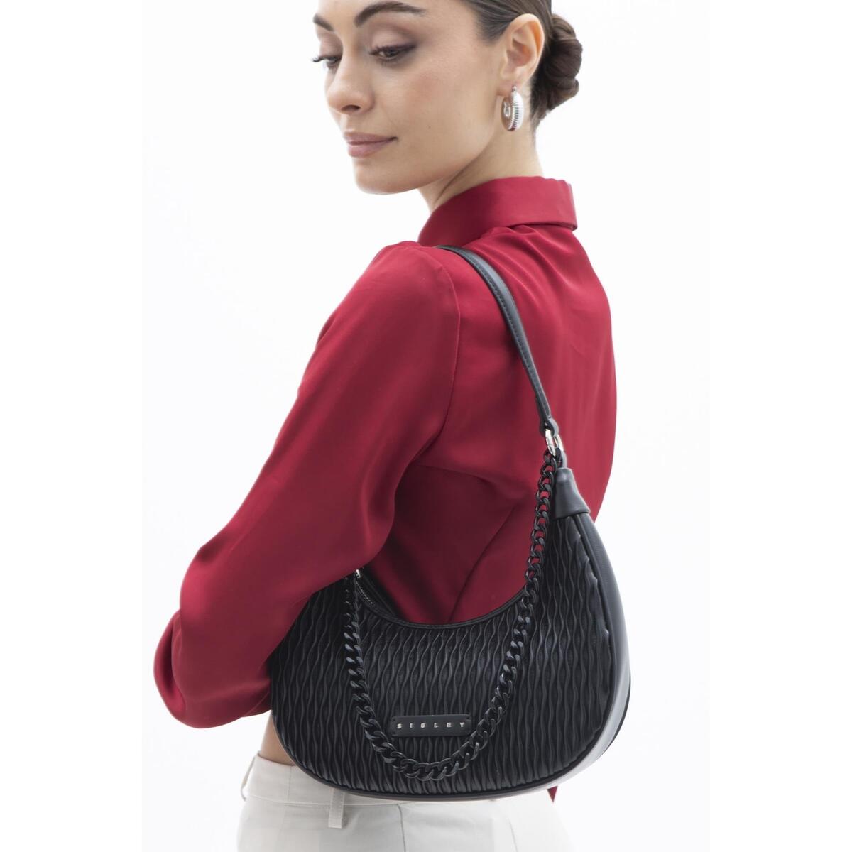 Sisley Kadın Kol Çantası SLY_208 Siyah
