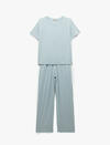 Koton Pijama Takımı 5SLK40097MK Mavi