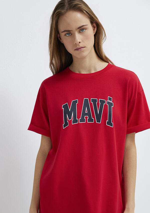 Mavi Kadın Tişört M1600843-82054 Kırmızı