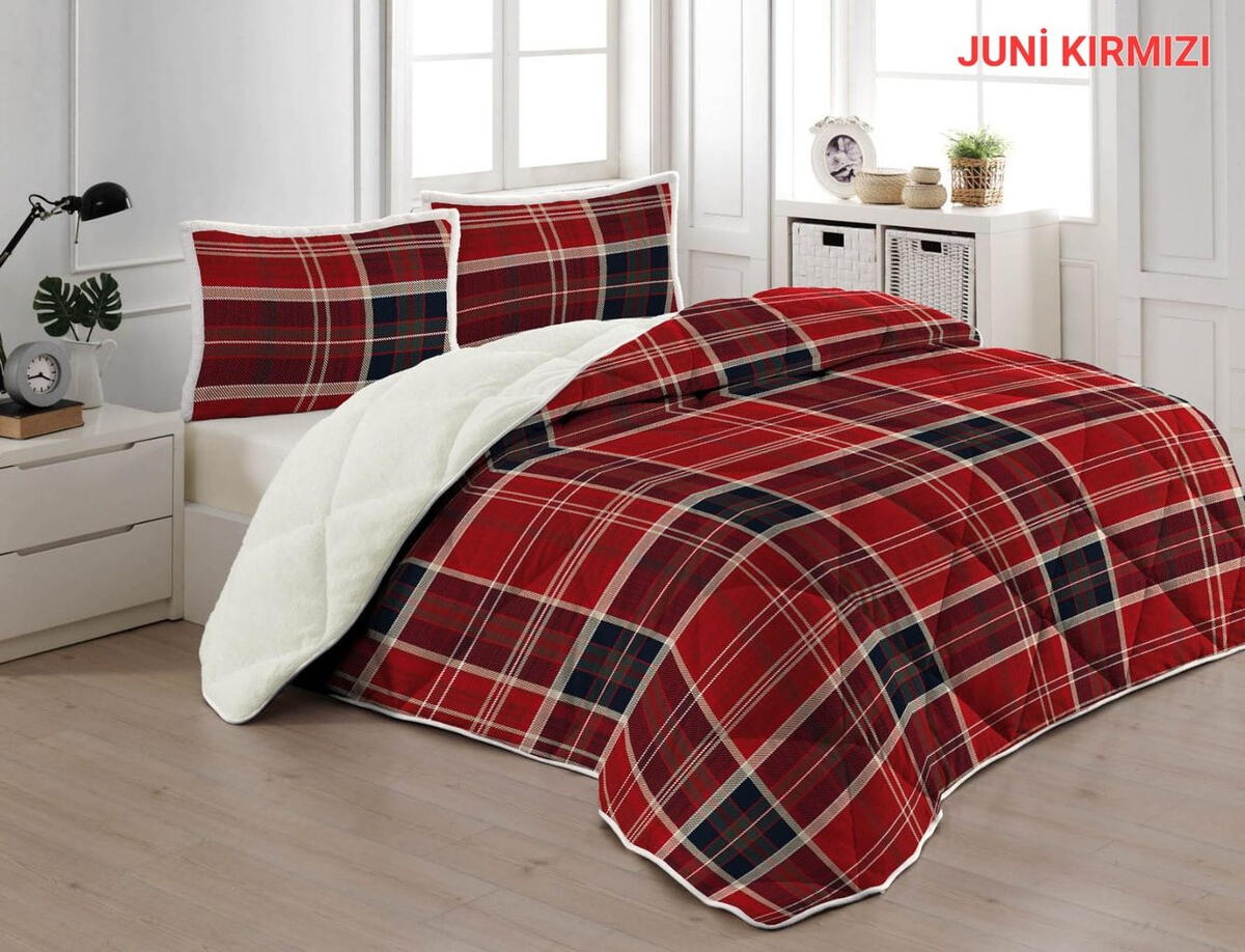 Merinos Yorgan Comforter Set Çk Juni Kırmızı