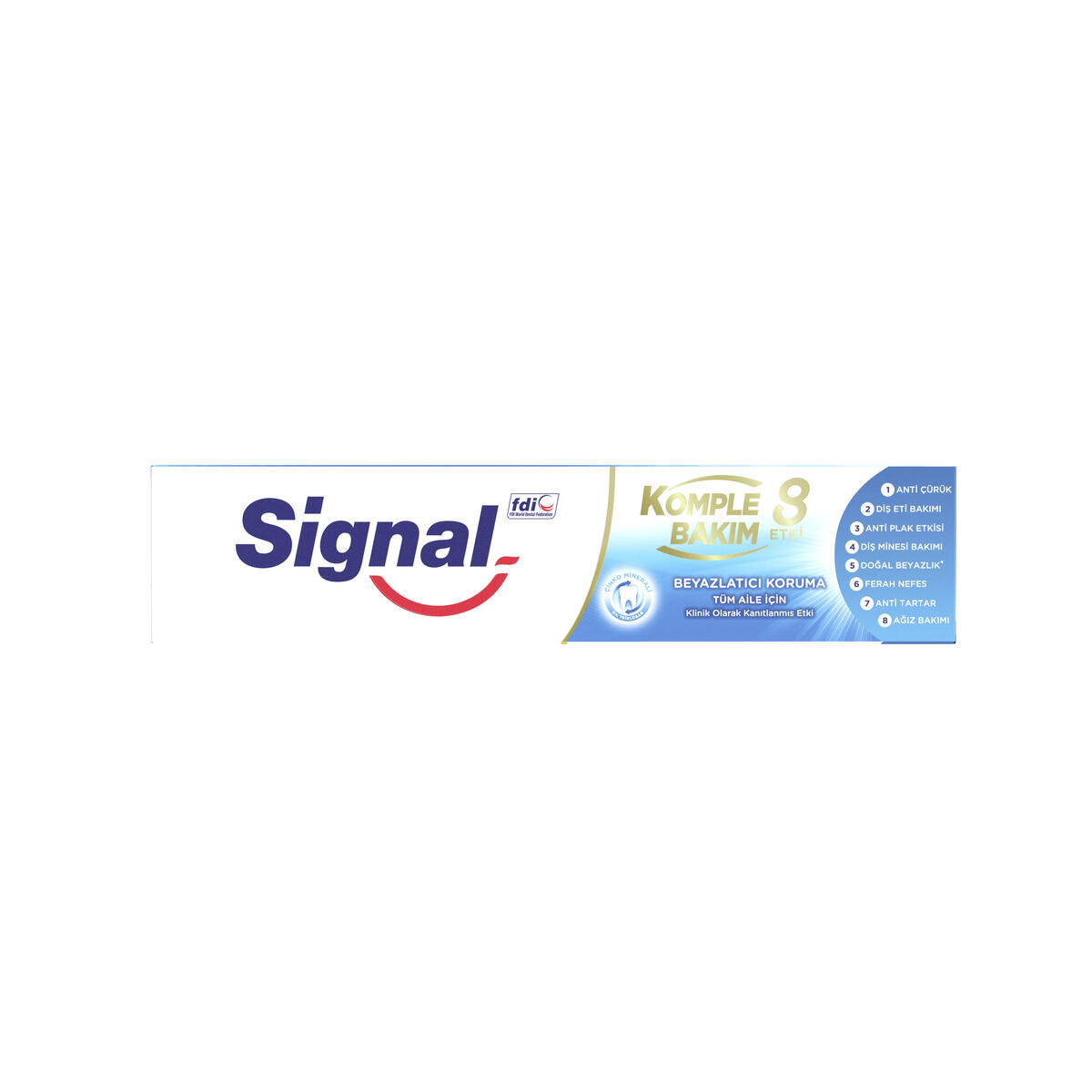 Signal Diş Macunu Komple Bakım 8 Etki Beyazlatıcı Kor. 75Ml