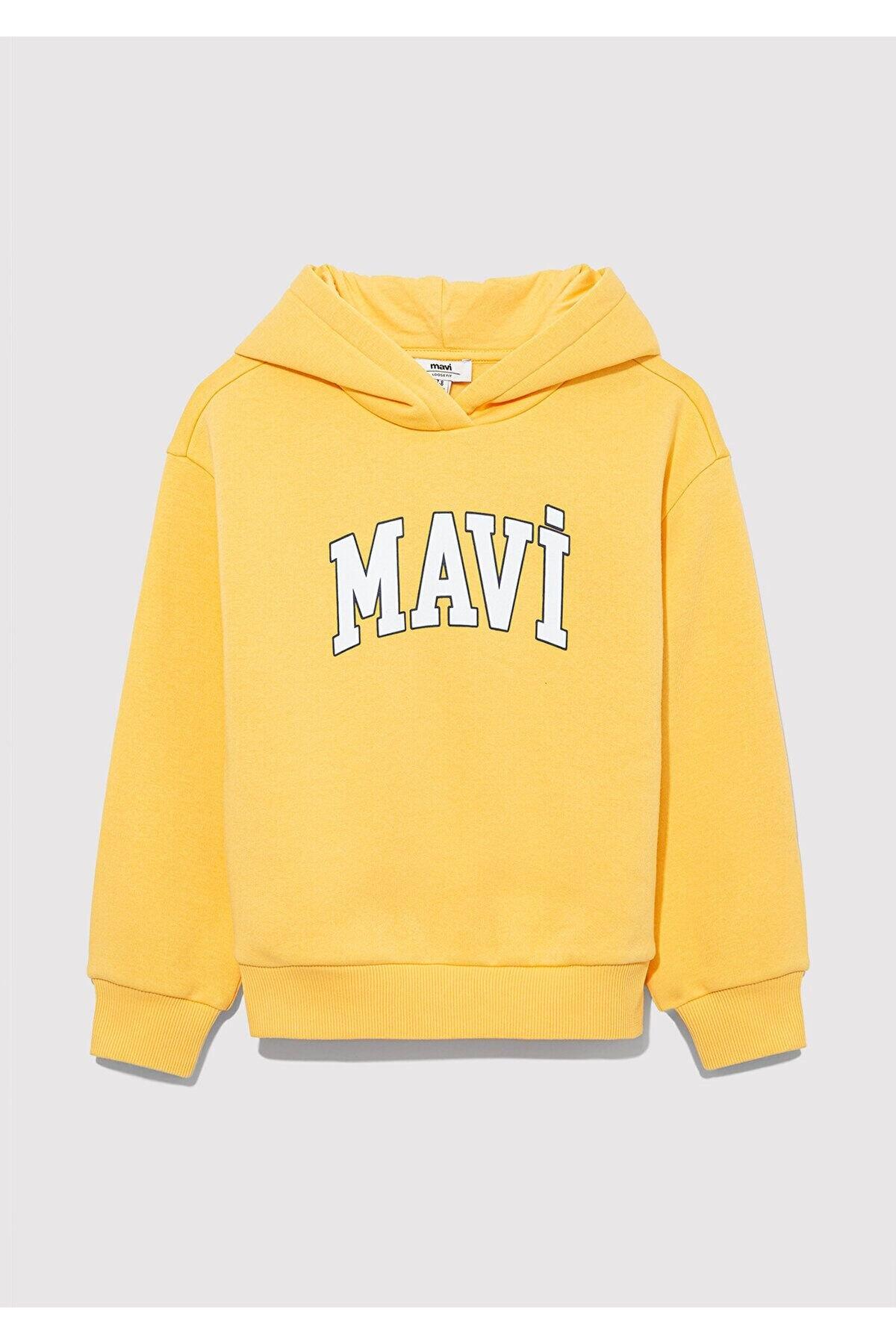 Mavi Sweatshirt Kız Çocuk M7610035-71377 Sarı