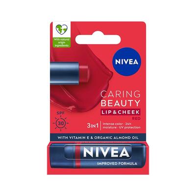 Nivea Dudak Bakım Kremi Caring Beauty Red (Dy)