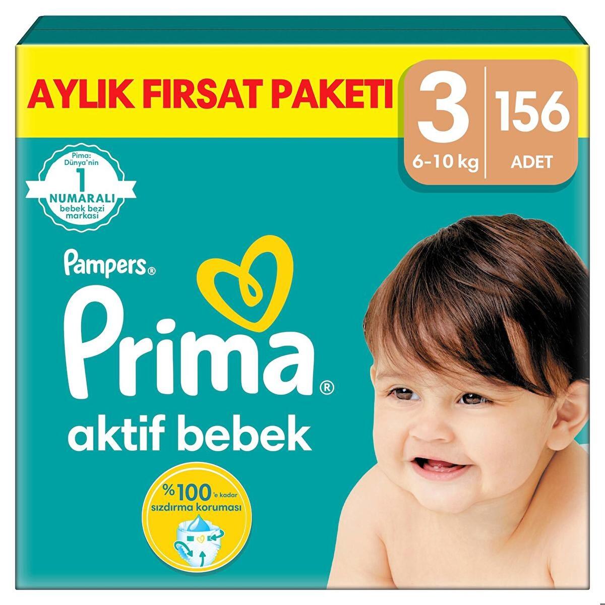Prima Bez Aktif Bebek Aylık Fırsat 3 Beden 156Lı
