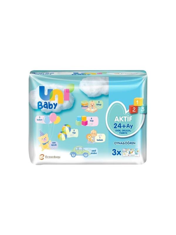 Uni Baby Islak Havlu Aktif Oyna&Öğren 3Lü 7905185
