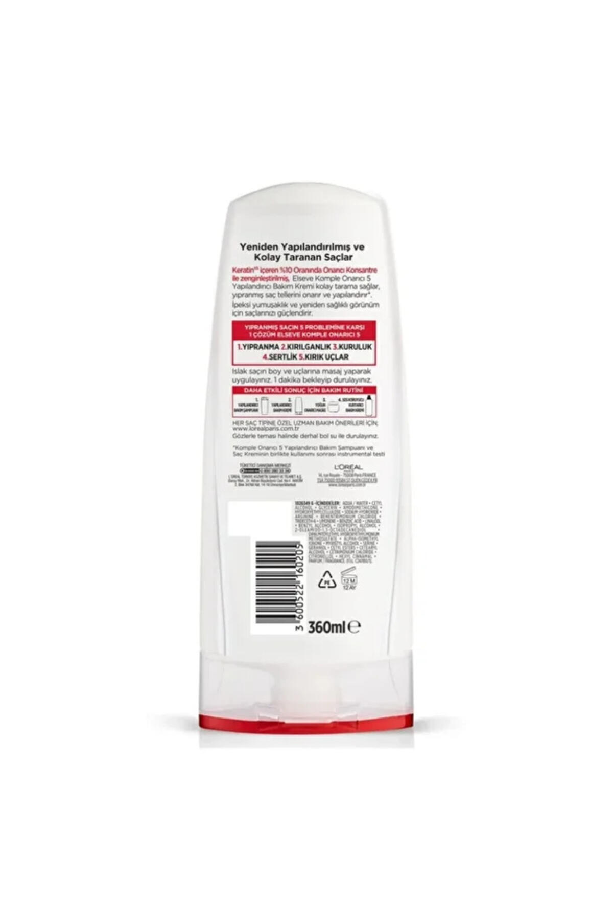 Elseve Saç Kremi Komple Onarıcı 360Ml
