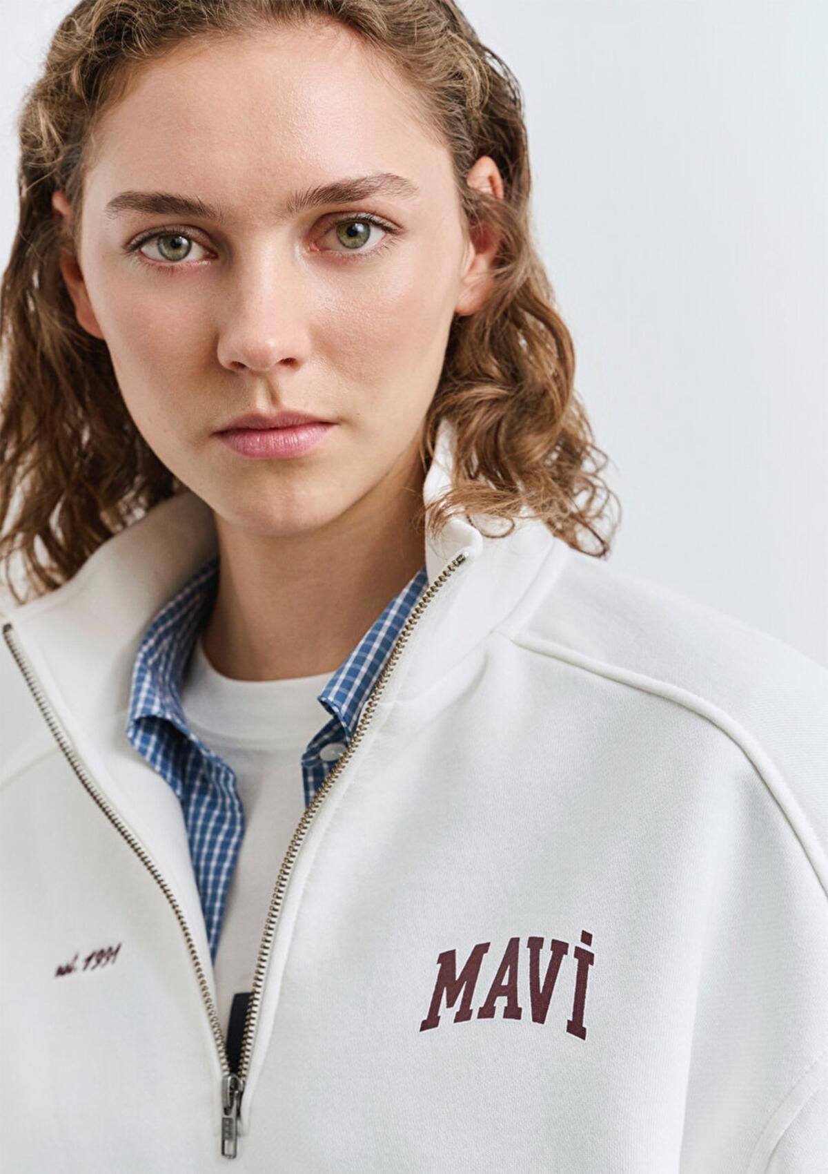 Mavi Sweatshirt M1S10373-70057 Beyaz