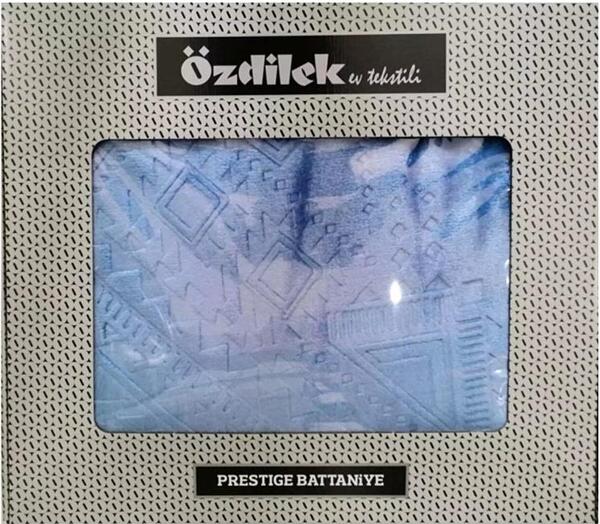 Özdilek Battaniye Çift Kişilik Prestige Mavi