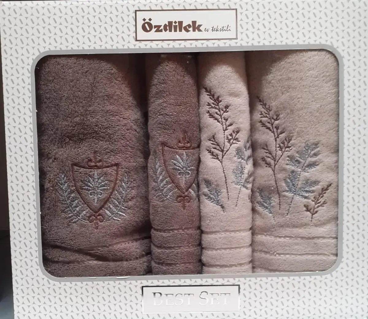 Özdilek Best Set Soft Leaf Bej-Kahve