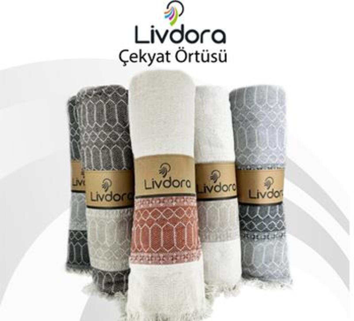 Livdora Çekyat Örtüsü 170*210 Petek Asorti