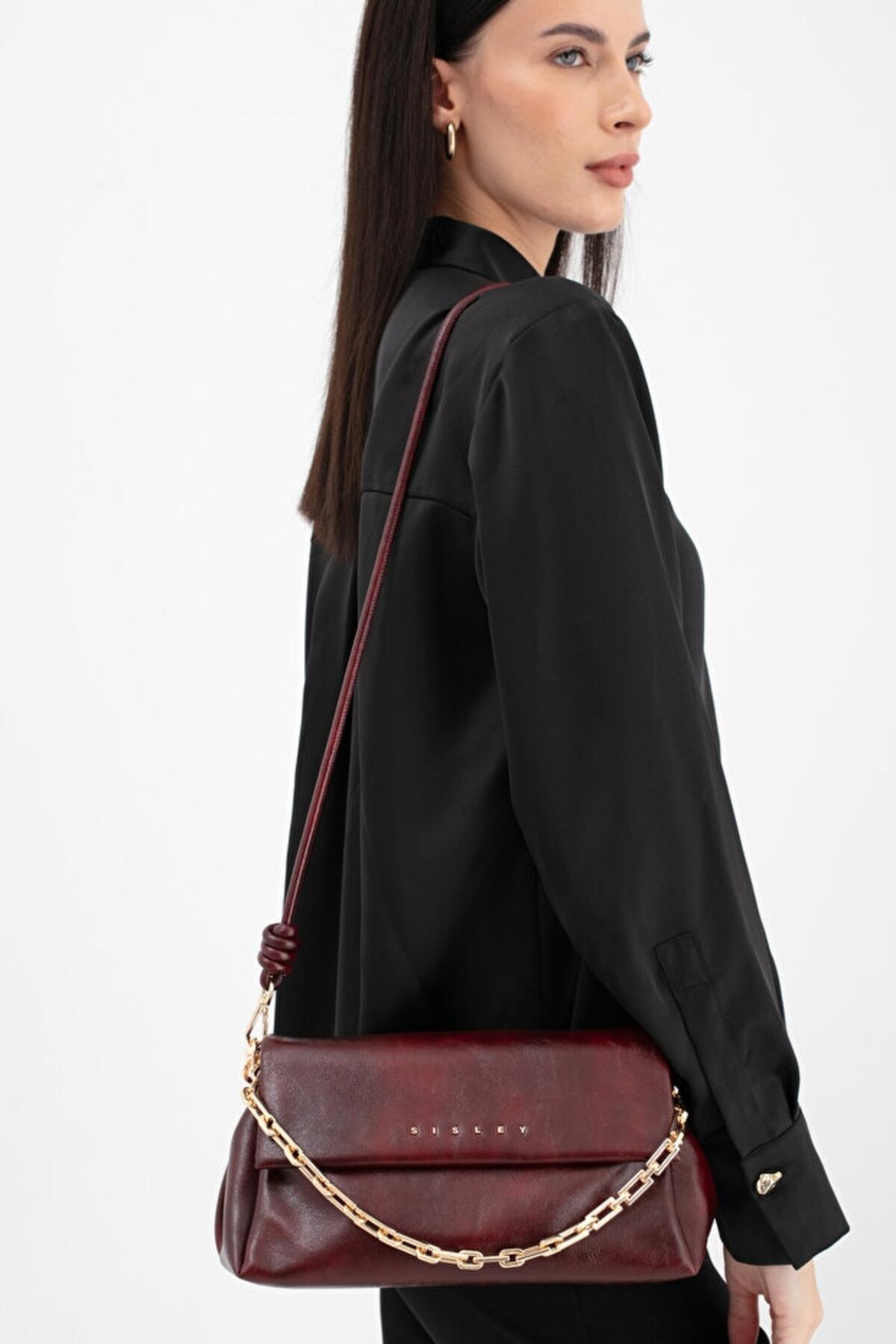 Sisley Kadın Kol Çantası SLY_234 Bordo Sisley Kadın Kol Çantası SLY_234 Bordo