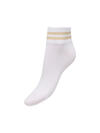 Only Kadın Çorap 15371128 Beyaz-Gold Çizgili