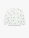 Koton Sweatshirt Kız Bebek 6WMG10089AK Ekru Desenli