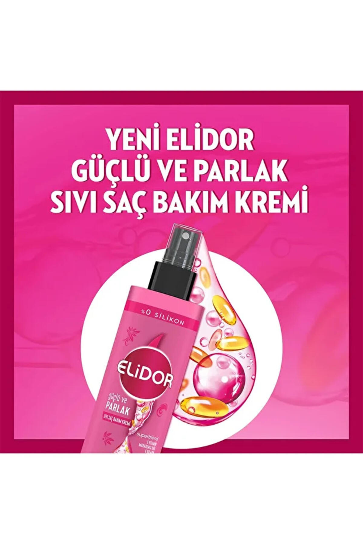 Elidor Saç Bakım Kremi Sıvı Güçlü ve Parlak 200Ml