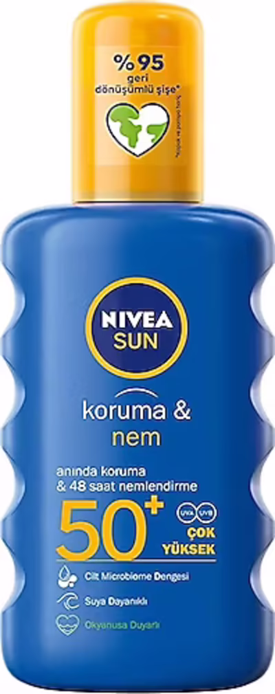 Nivea Sun Güneş Kremi Sprey Koruma&Nem SPF50 200Ml (Dy)