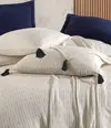 Özdilek Pike Takımı Çift Kişilik Ponponlu Liya Lacivert