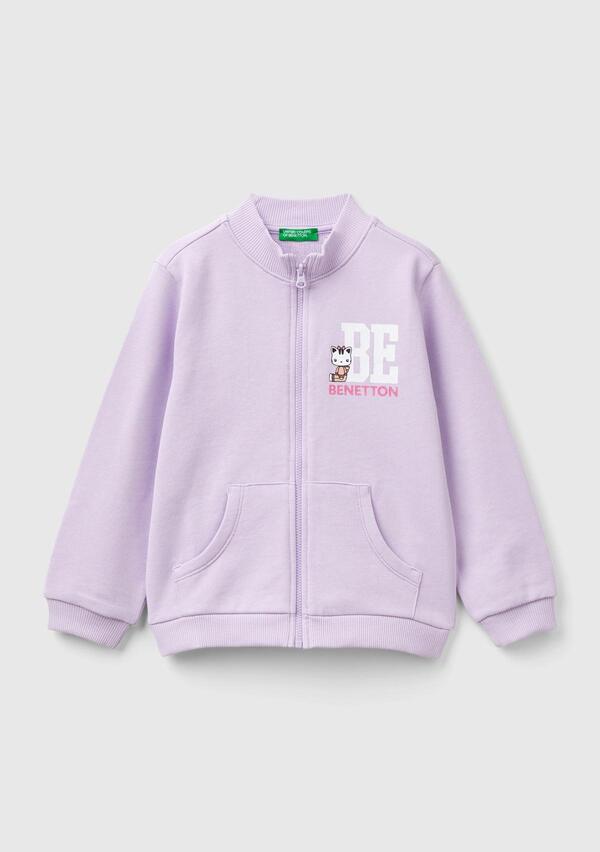 Benetton Sweatshirt Kız Bebek 3J70G5037 Lila