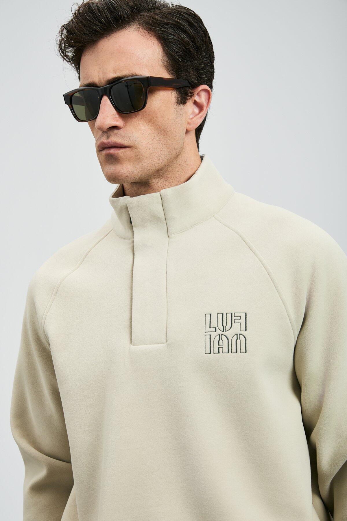 Lufıan Erkek Sweatshirt Hazel 112030190 Ekru