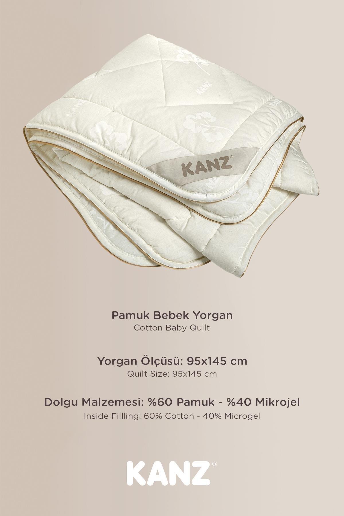 Kanz Yorgan Bebek Pamuk Dolgulu 95X145 (Knz-035)